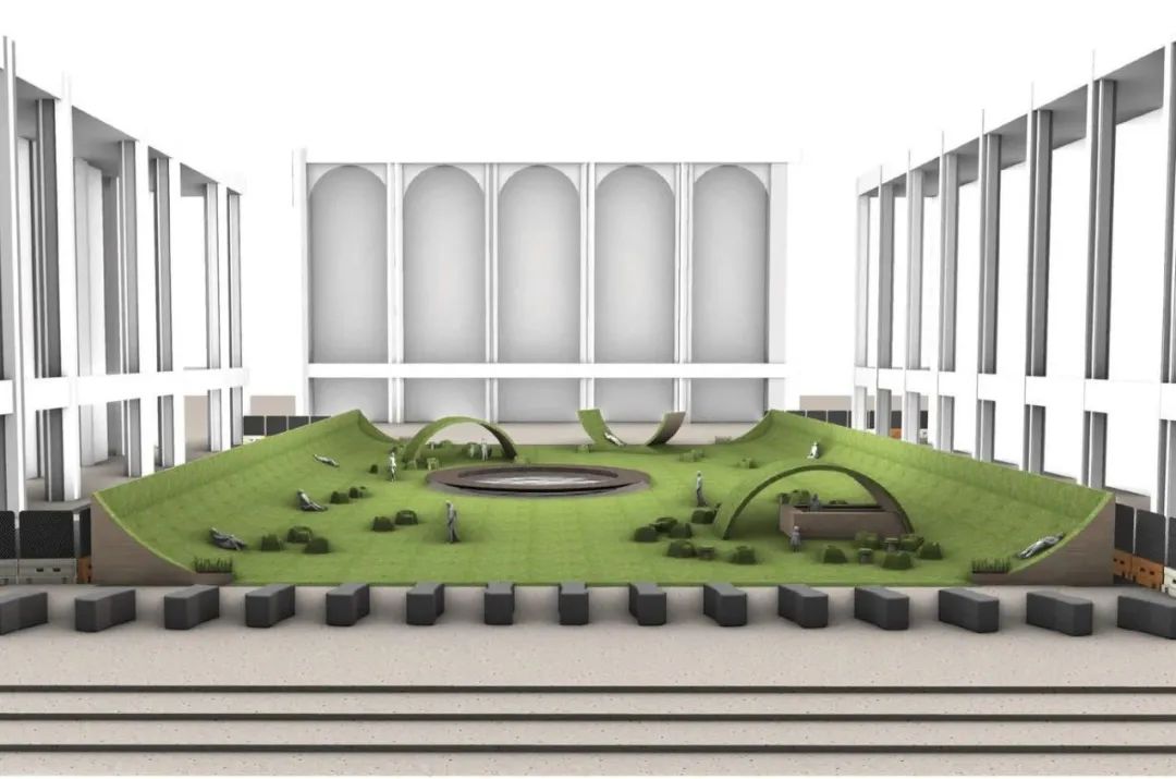人工草皮創造公共空間，曼哈頓林肯表演藝術中心戶外廣場The Green／DS+R