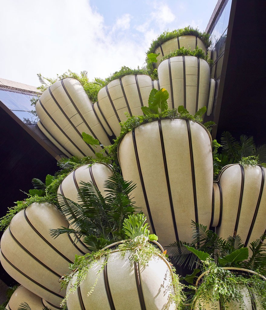 層層疊疊的綠色陽台，新加坡豪宅EDEN 伊甸園，Thomas Heatherwick設計