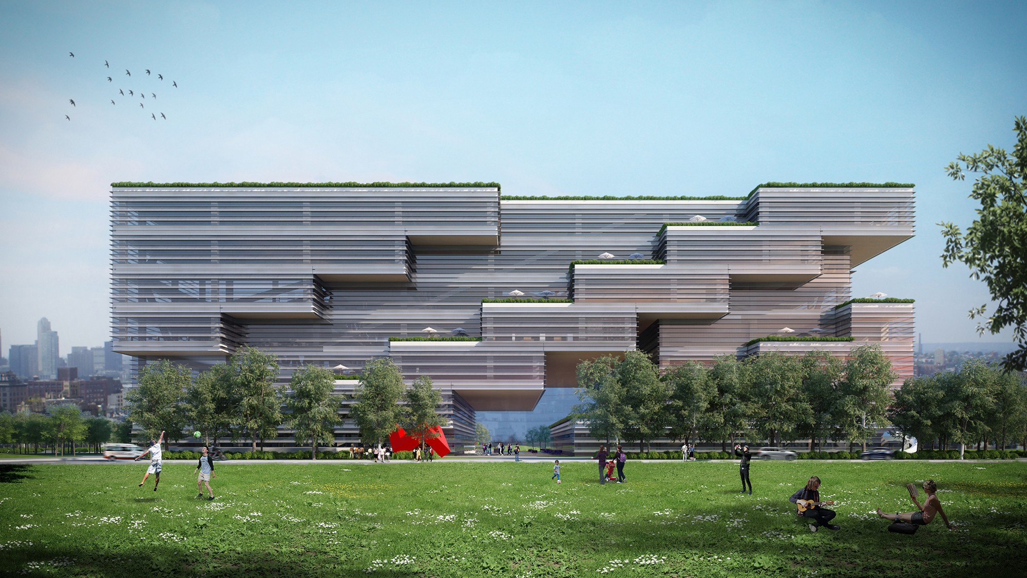 桃園市立圖書館總館新建工程競圖 第五名: Q-Lab 曾永信建築師事務所