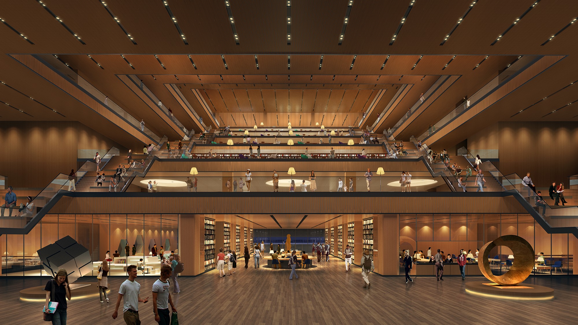 桃園市立圖書館總館新建工程競圖 第五名: Q-Lab 曾永信建築師事務所