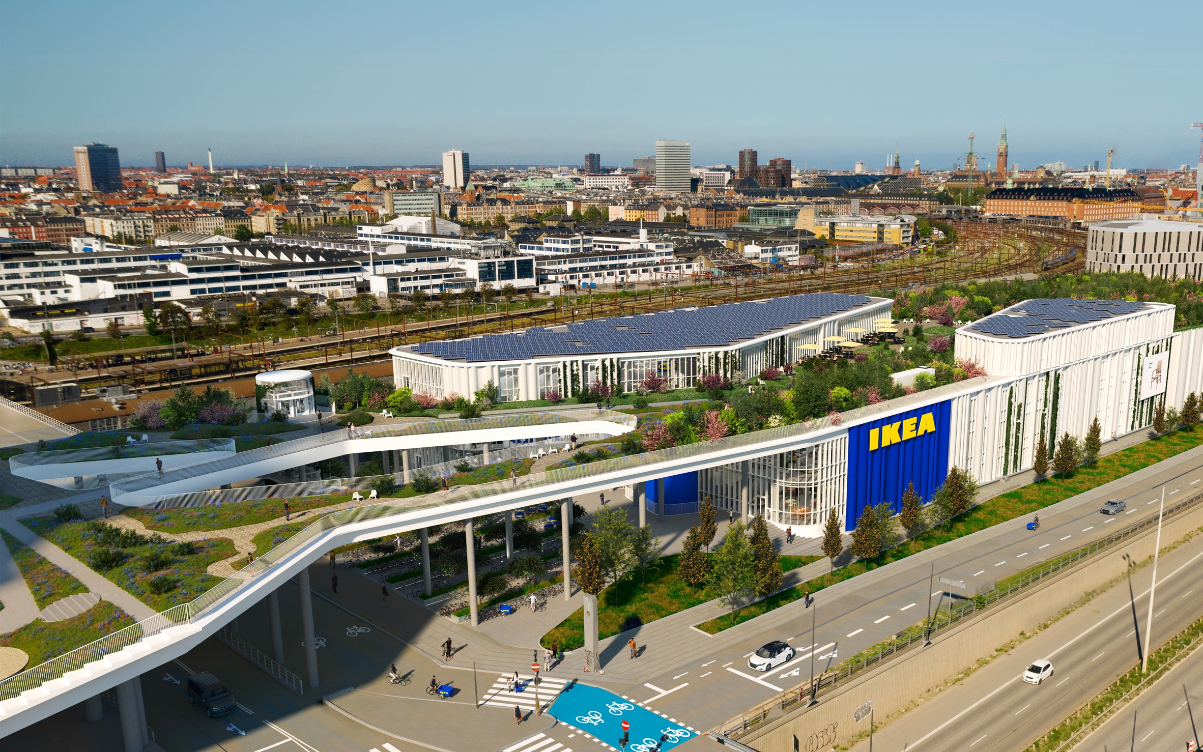 IKEA版公園！丹麥「哥本哈根IKEA」新概念店結合家具、昆蟲旅館、屋頂花園