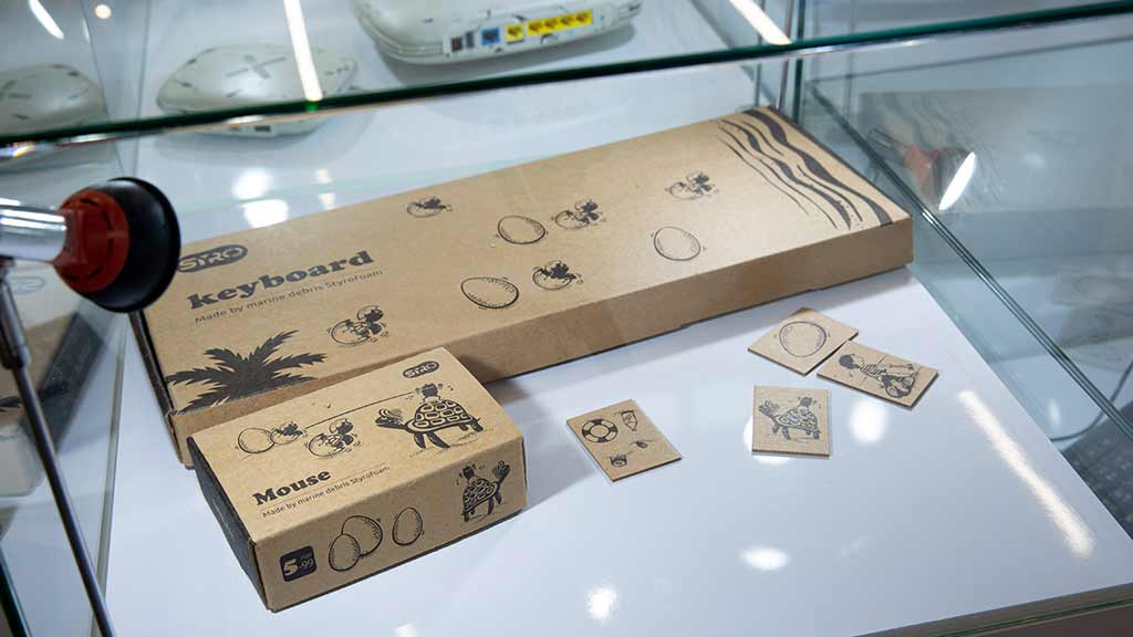 光寶科技：海廢保麗龍鍵盤組包裝盒／2021曼谷設計週 Taiwan Design Power