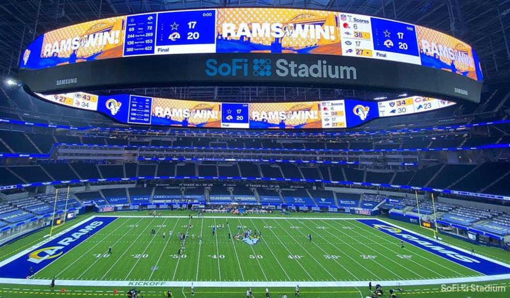 SoFi Stadium於2020年7月正式啟用，現為NFL兩支洛杉磯隊伍的主場
