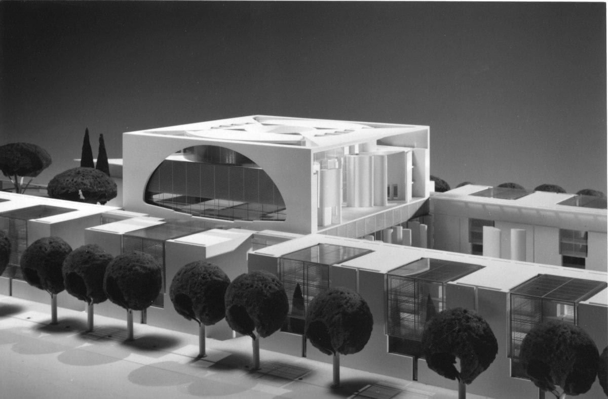 柏林聯邦總理府競圖提案，圖片來源：Schultes Frank Architekten