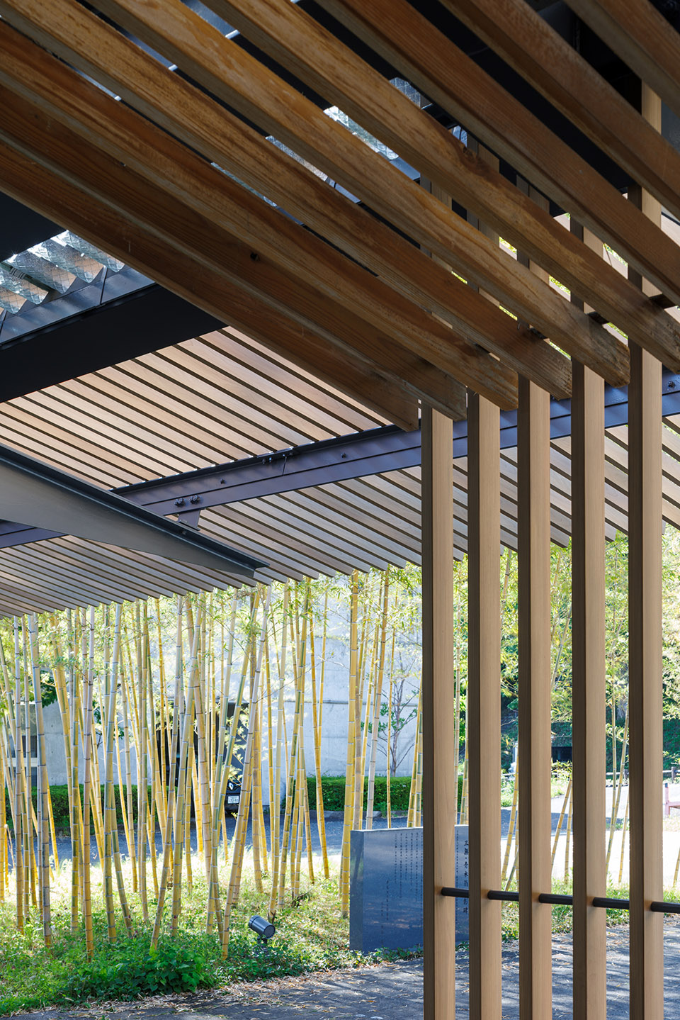 木百葉細部，wood louver detail © Masaki Hamada (kkpo)